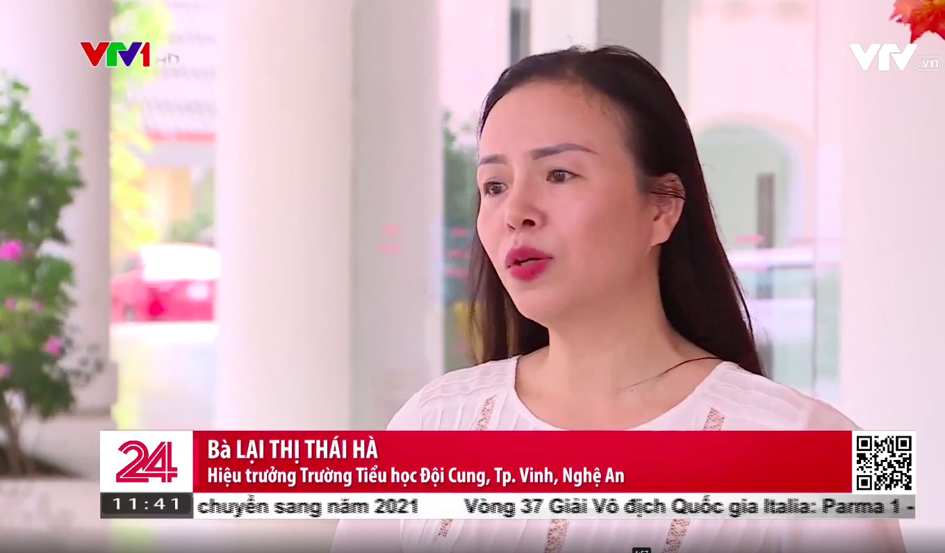 Bà Lại Thị Thái Hà, Hiệu trưởng trường tiểu học Đội Cung, Tp.Vinh, Nghệ An cho biết: "Chúng tôi có những giáo viên công tác đã lâu rồi, có người trên 20 năm, dạy lớp 1, dạy chương trình hiện hành rồi. Chúng tôi cũng yêu cầu các giáo viên đó cố gắng tự học, tự bồi dưỡng".